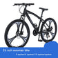 24-26-Inch 21-24-27-Speed MTB with Disc Brakes and High-Carbon Frame