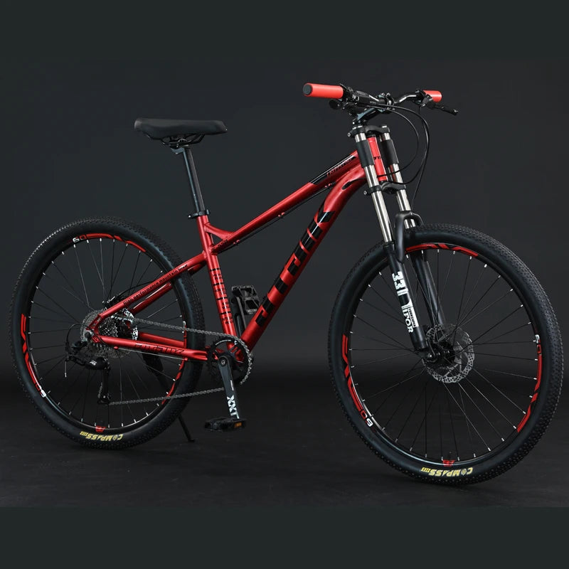 26-27.5-Inch 9-Speed MTB with Hydraulic Disc Brakes and Alloy Frame