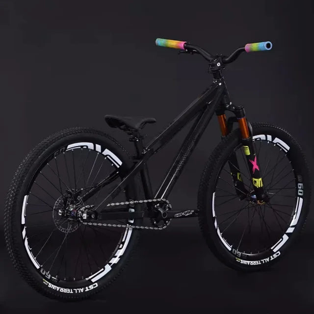 26-Inch Single Speed MTB with High-Strength Frame and Oil Disc Spring Fork