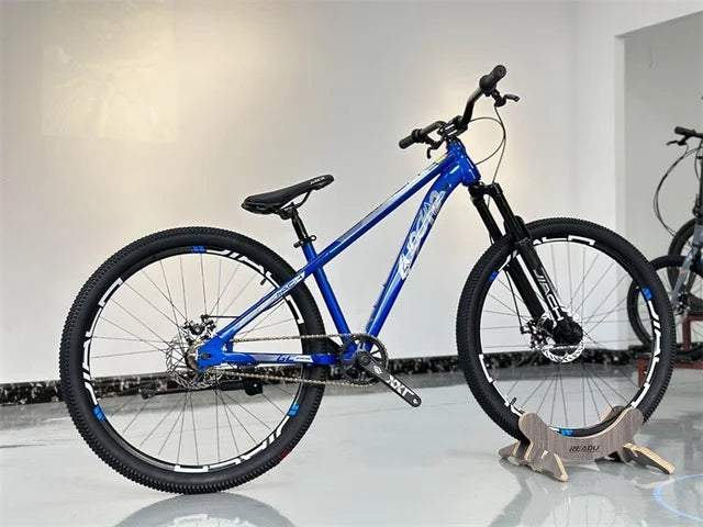 26-inch Single-Speed MTB with Hydraulic Disc Brakes and Aluminum Frame
