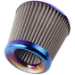 Car Auto Universal Cone Cold Air Filter Stainless Steel Air Intake System High Flow 60-75MM AF07