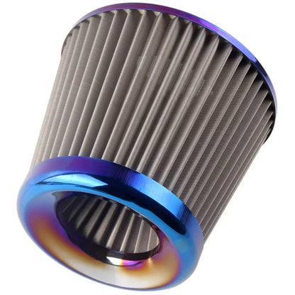 Car Auto Universal Stainless Steel Cone Cold Air Filter