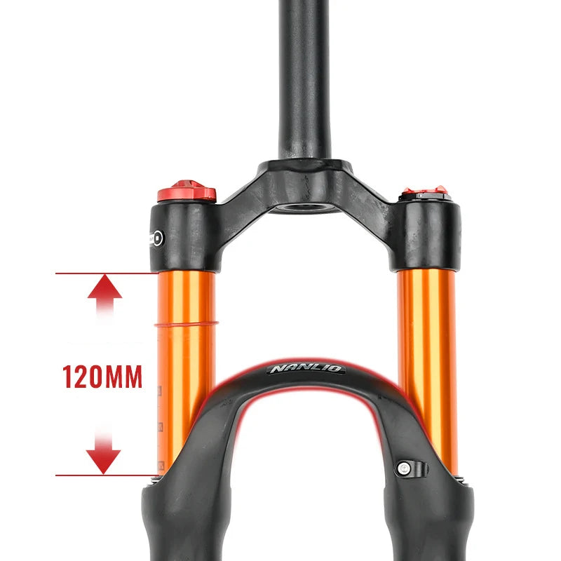 Fourche avant VTT VTT 26 27,5 29 pouces Suspension pneumatique pour frein à disque VTT