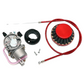 Motorcycle carburetor kit w air filter for go kart ATV 47 49 cc 2-stroke engines