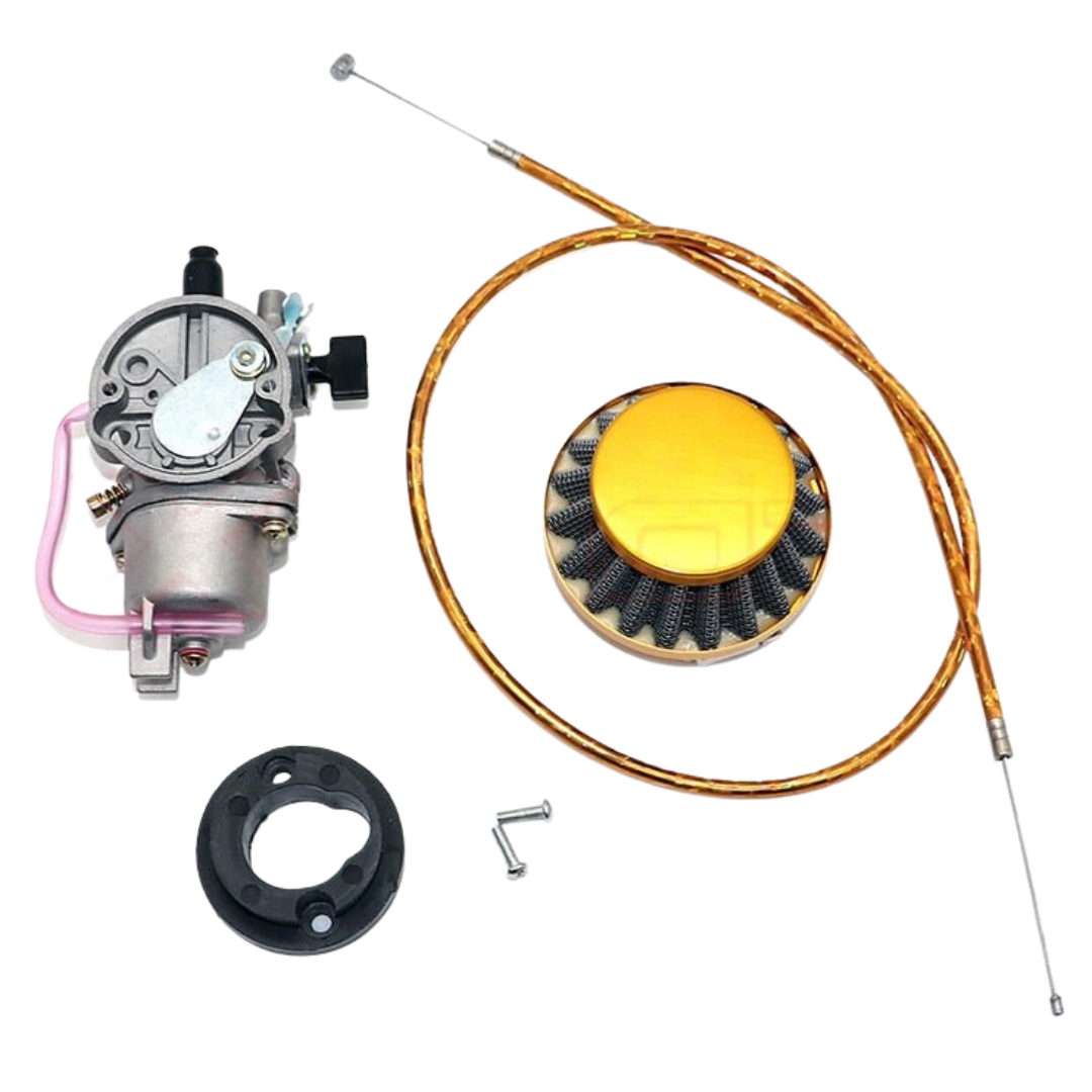 Motorcycle carburetor kit w air filter for go kart ATV 47 49 cc 2-stroke engines