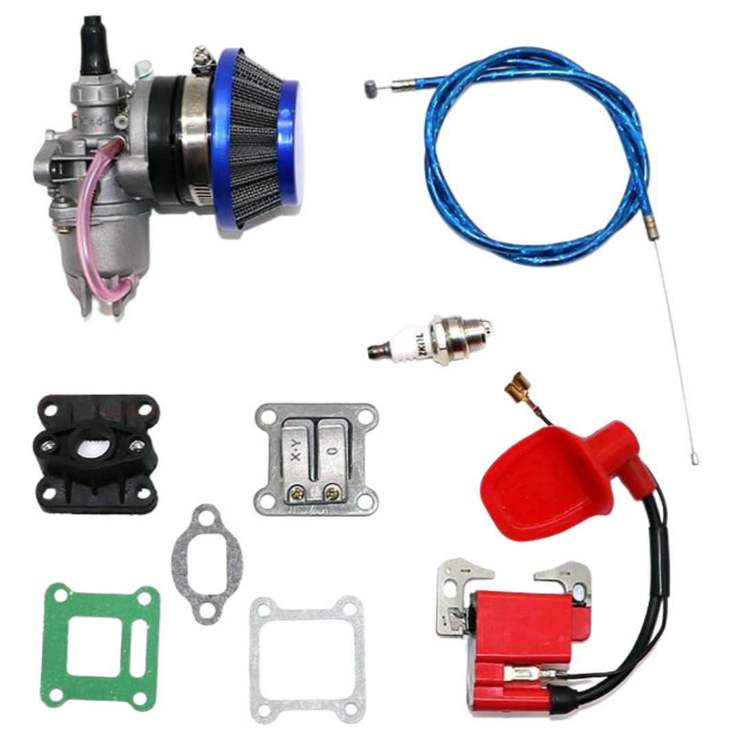 Motorcycle carburetor kit w air filter for go kart ATV 47 49 cc 2-stroke engines