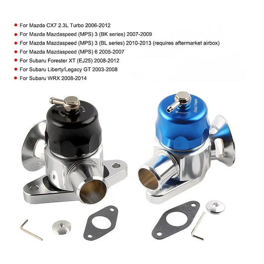 Car Auto Dual Port dump Blow Off Valve for Mazdaspeed 3-6 WRX Subaru IMPREZA Forester BOV