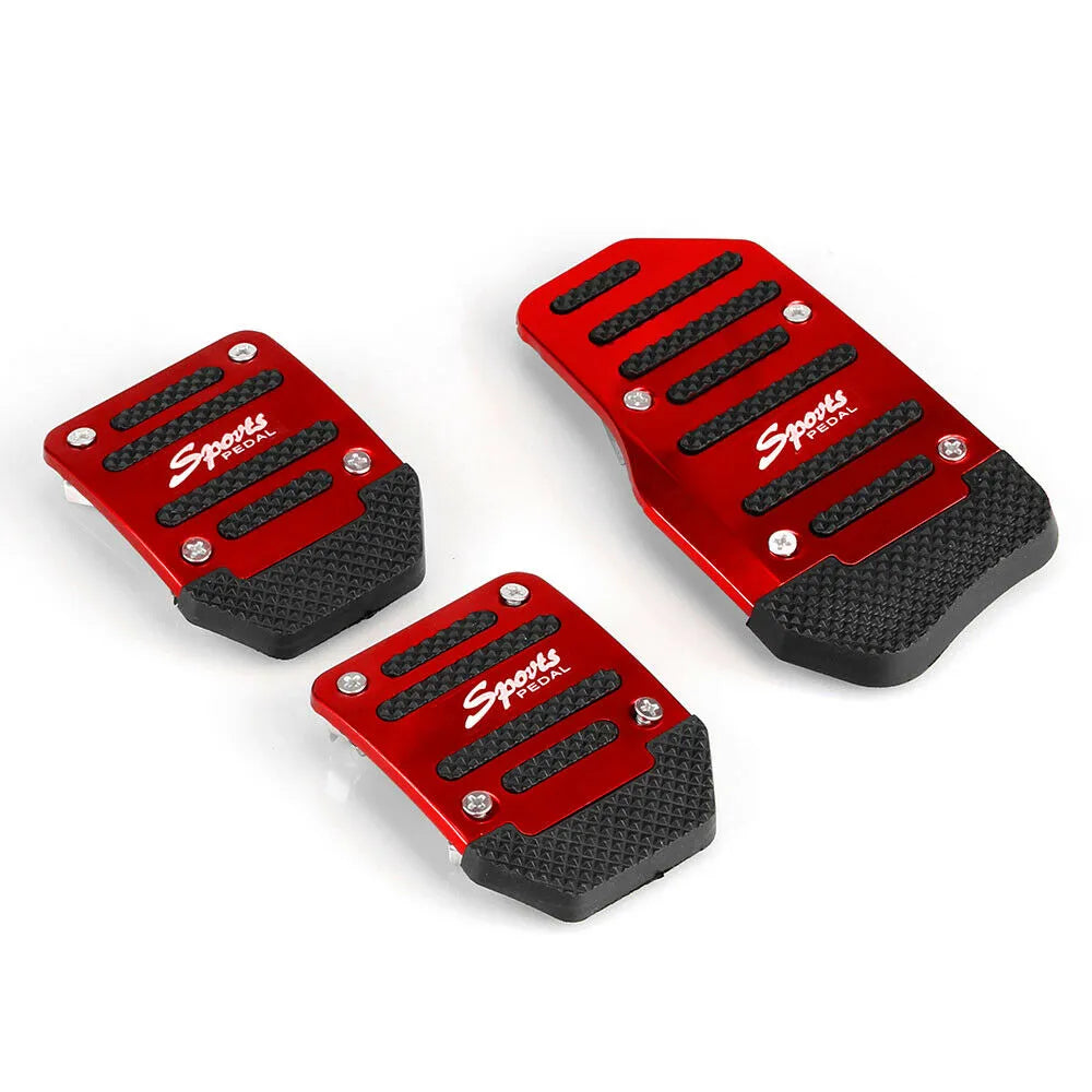 Car Auto Universal Sports Non-Slip Pedals Manual Series Kit Brake Pad Cover-3-pk