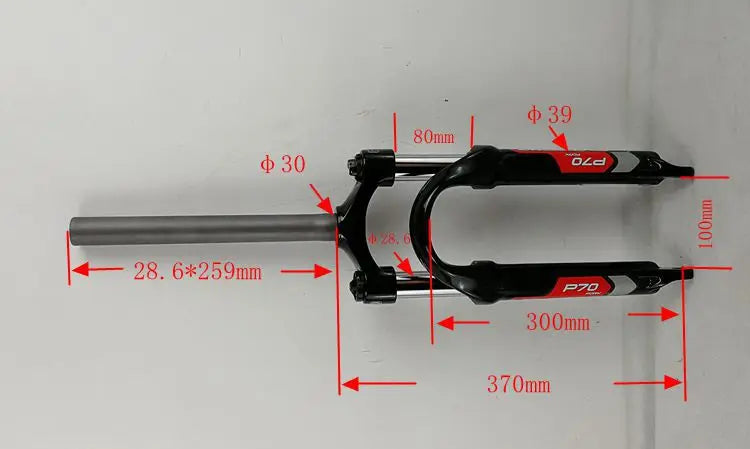 Mountain Bike MTB Suspension 20 In Fork Disc Brake For BMX Folding 20 Bike