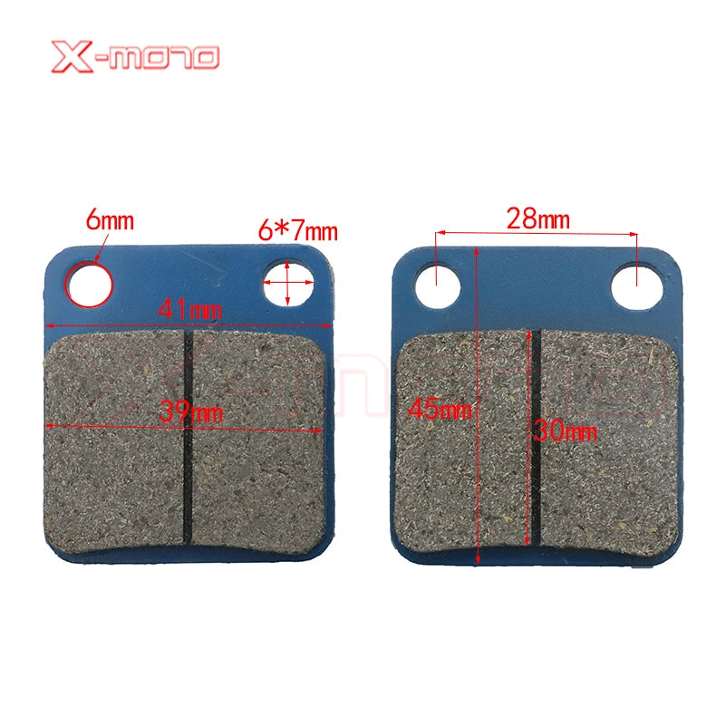 Motorcycle Front-Rear Brake Pads 50-250cc ATV Quad Go Kart Dirt Pit Bike scooter