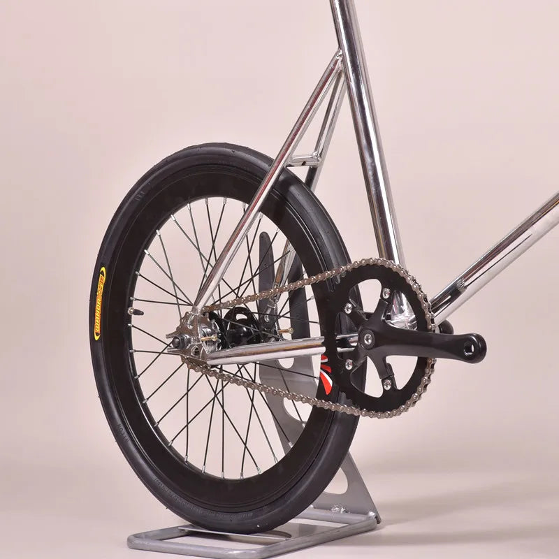 20 In Retro Bike Steel Silver Electroplating Frame Single Speed with V brakes
