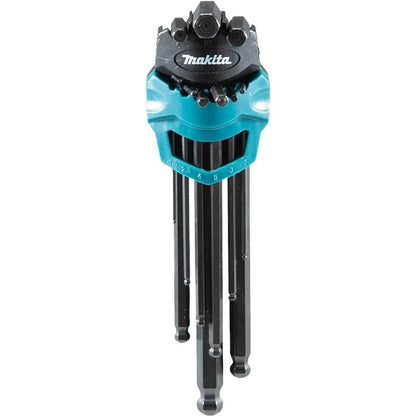 Makita B-65894 Jeu de 9 clés hexagonales Allen 1,5-10 mm