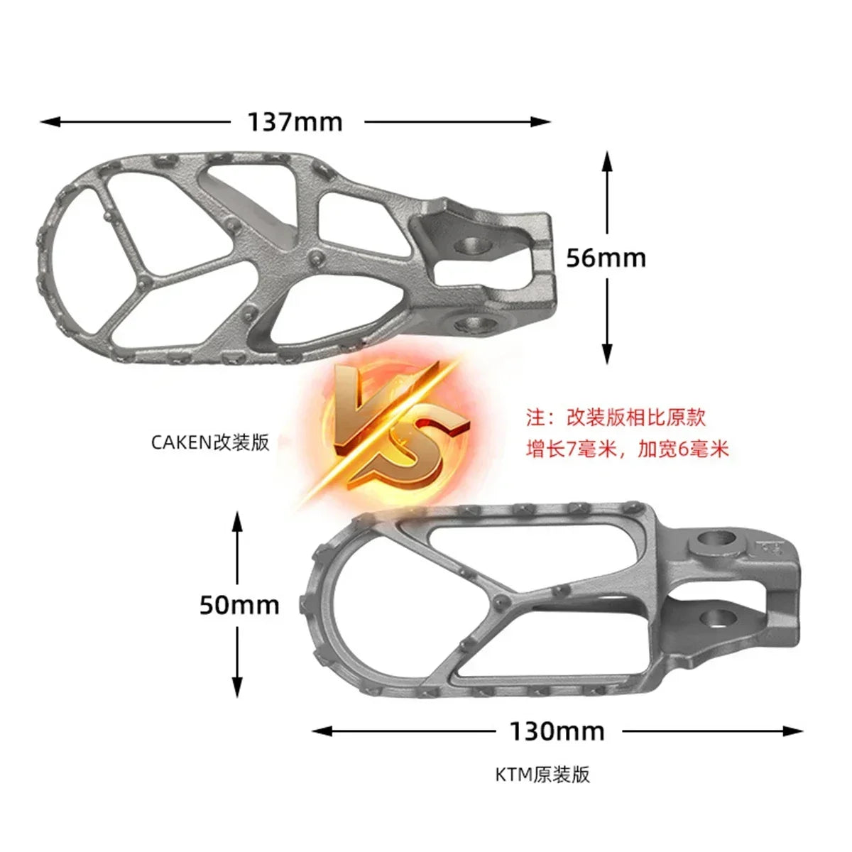 Motorcycle Footrest Pedals For KTM EXC-F 250 300 XC-F SX-F 85 125 150 200 350 450 530 2017-2023