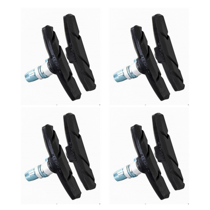 Mountain Bike MTB V-shaped Silent Brake Pads For BMX Road Mountain Bike-4-pairs