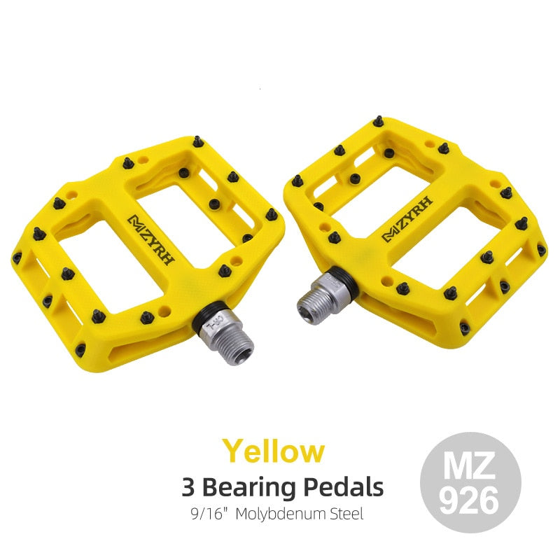 Mountain Fat Bike MTB Pedal MZYRH Anti-slip Nylon Pedal with Sealed Bearings