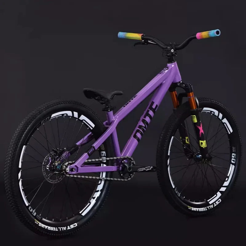 26-Inch Single Speed MTB with High-Strength Frame and Oil Disc Spring Fork