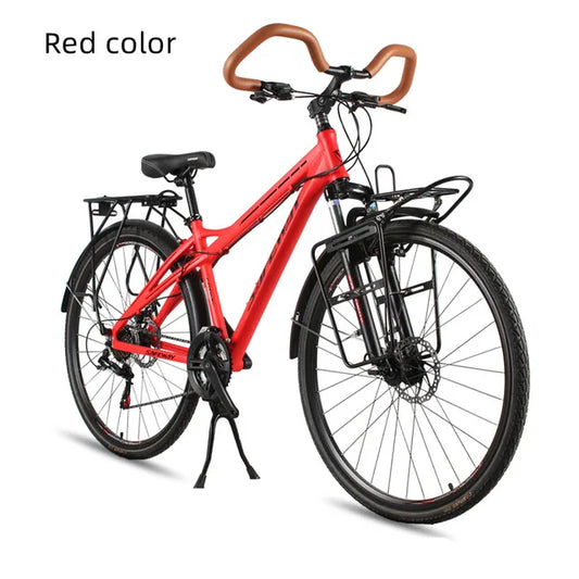 700c 21-27-30-speed MTB Multi-Gear Travel and Touring Bike with Hydraulic Brakes