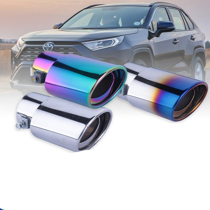 1Pcs For Toyota RAV4 XA50 2019-2023 Stainless Steel Exhaust Pipe Muffler Tailpipe Muffler Tip Car Rear Tail Throat Accessories - FMF replacement parts