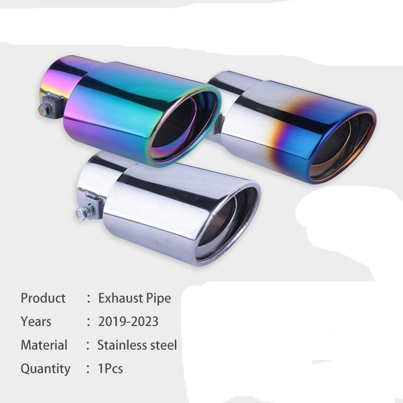 1Pcs For Toyota RAV4 XA50 2019-2023 Stainless Steel Exhaust Pipe Muffler Tailpipe Muffler Tip Car Rear Tail Throat Accessories - FMF replacement parts