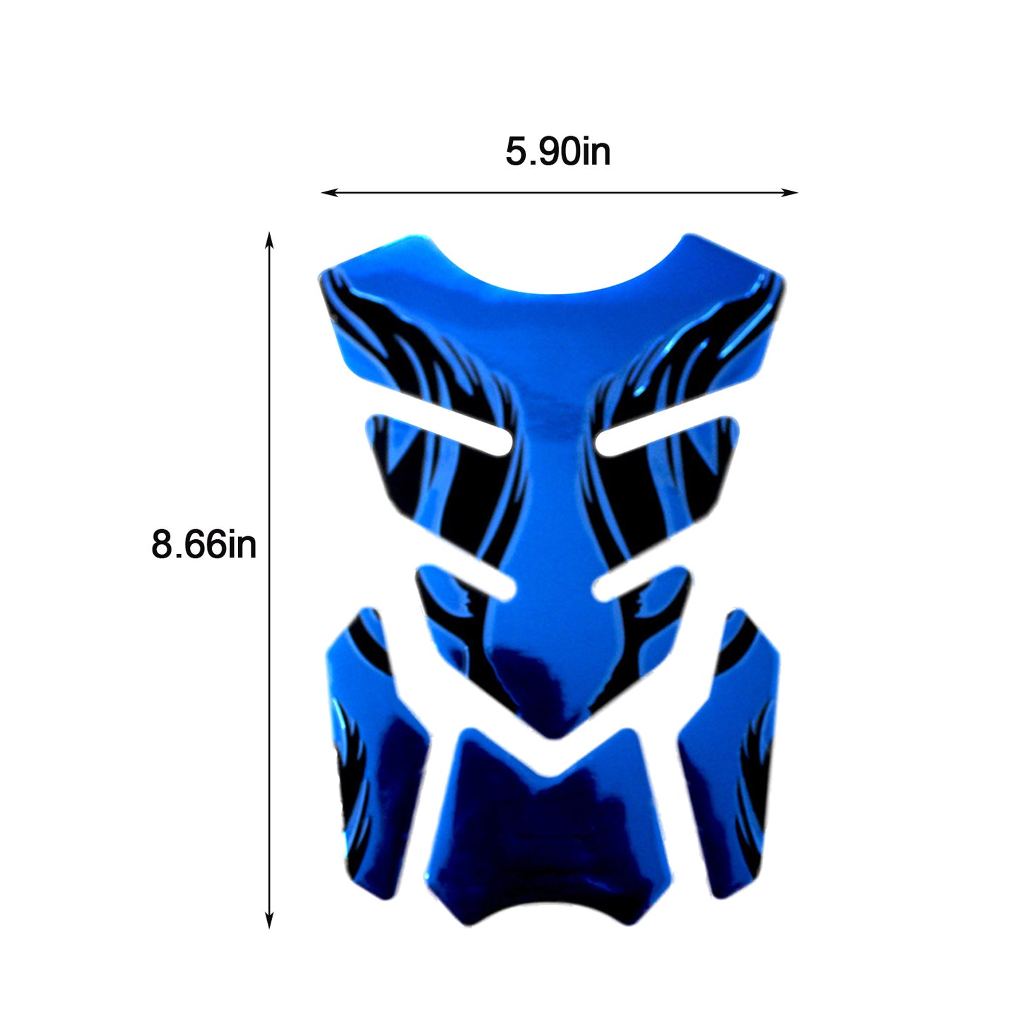 Motocicleta tankpad 3D adhesivo espina de pescado para Honda Yamaha