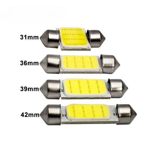 Adorno de luz LED para Interior de coche C10W C5W 12V luz blanca 6500K 12SMD