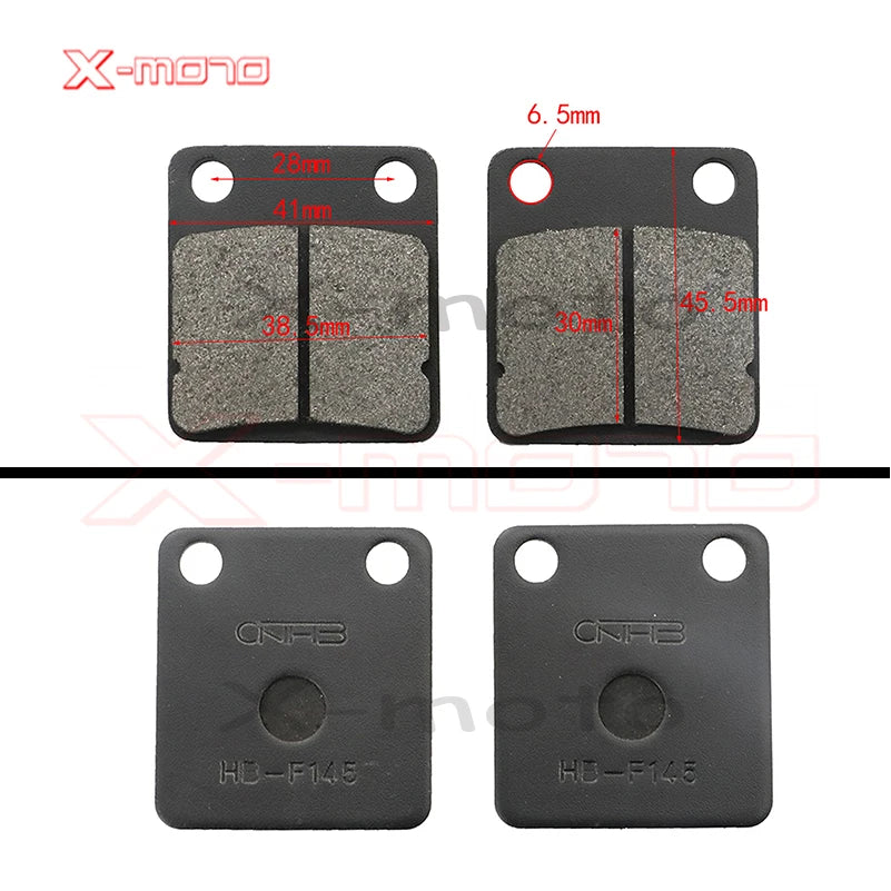 Plaquettes de frein avant-arrière pour moto 50-250cc ATV Quad Go Kart Dirt Pit Bike scooter