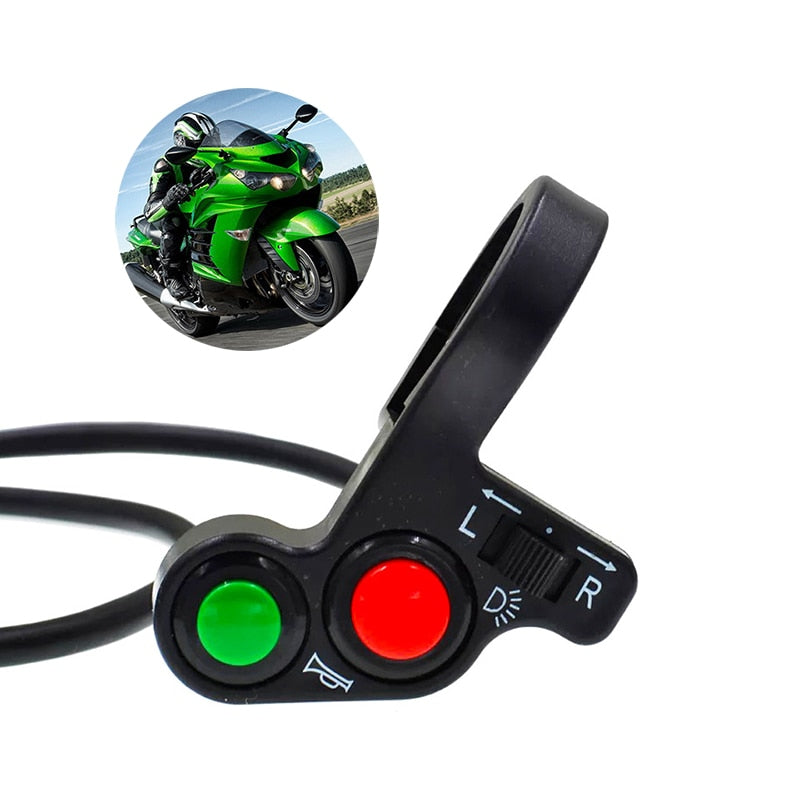 Interruptor de manillar de motocicleta multifunción para señal de giro de bocina de faro 