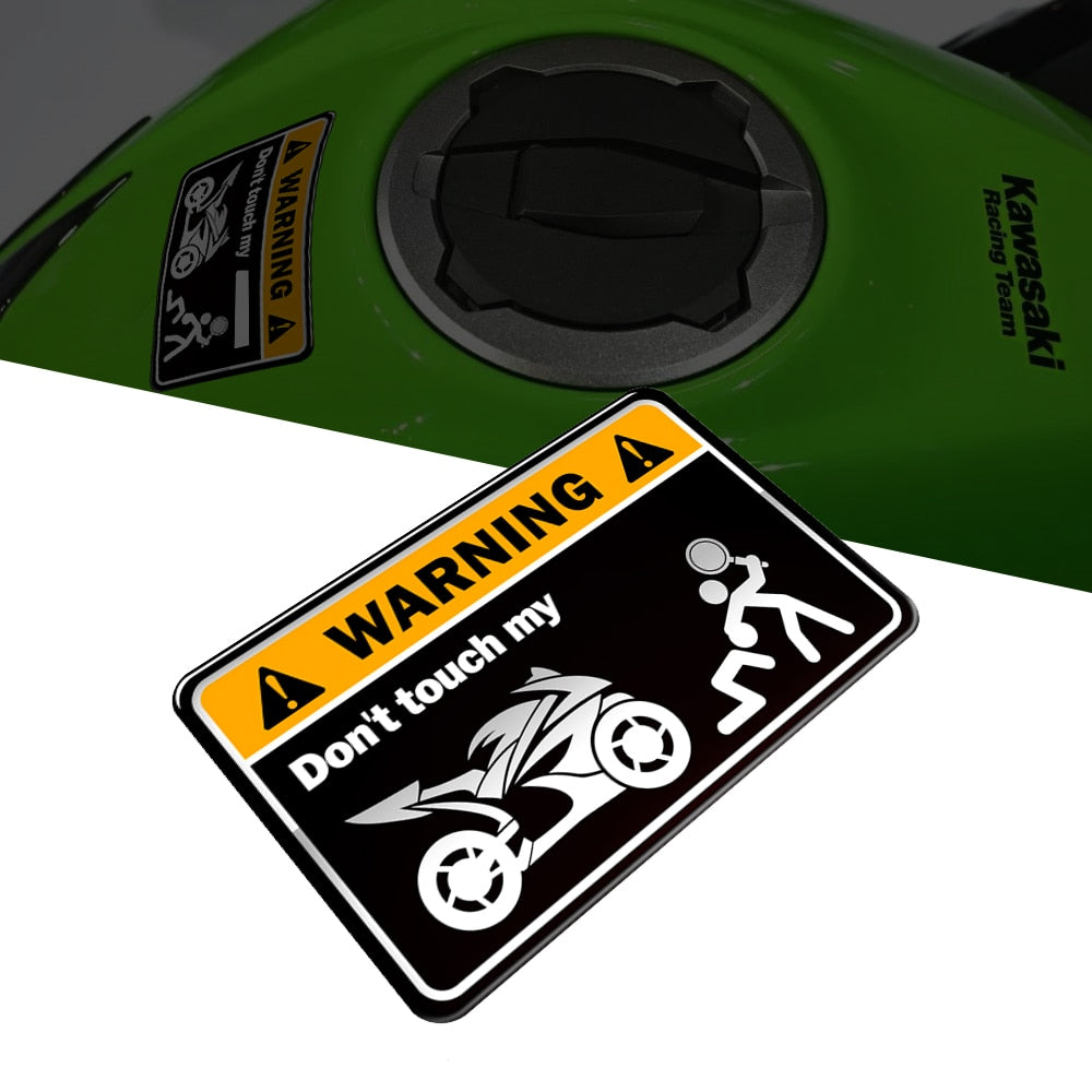 Autocollant moto-avertissement ne touchez pas-pour Kawasaki Yamaha Honda Suzuki Ducati