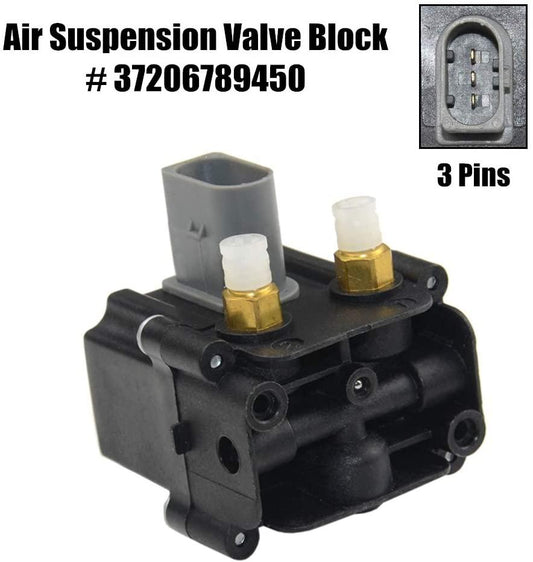 Air Suspension Compressor Pump With Valve Block For BMW 5 7 Series