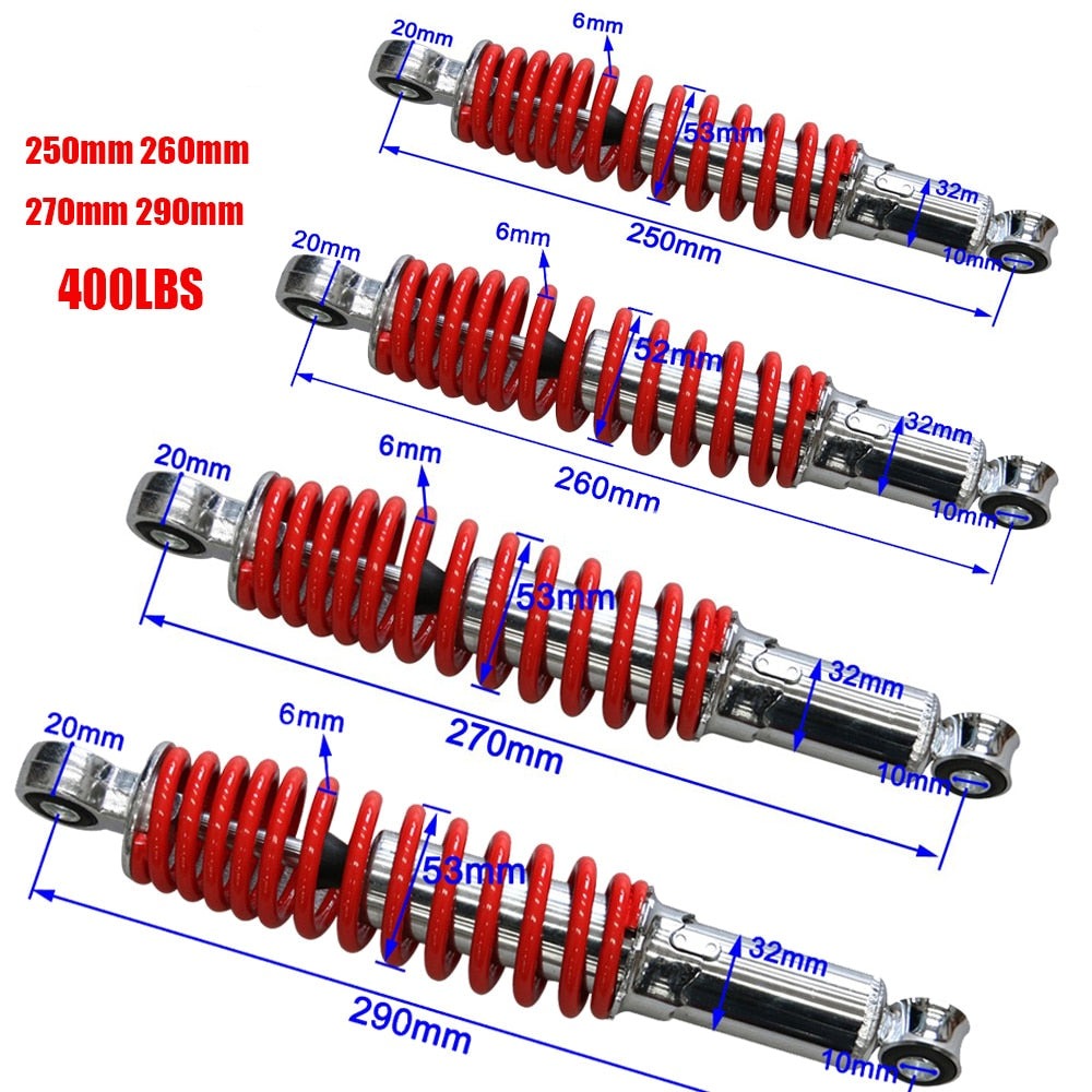 Motorcycle Front Shock Absorber 400LBS -25-29cm- 50-125cc Dirt Bike ATV Go Kart