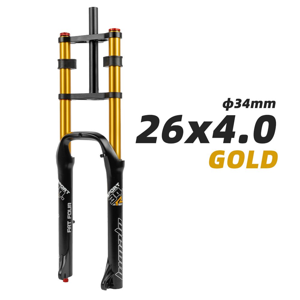 Mountain Fat Bike MTB double shoulder air suspension fork 26 - 4 in 135 mm