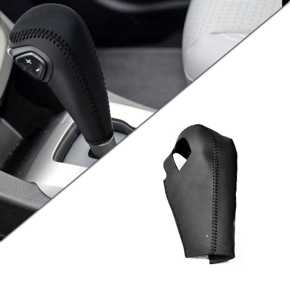 Car Auto Gear Shift Knob Cover For Chevrolet Trax 2014-17 Aveo 2011-14 Leather