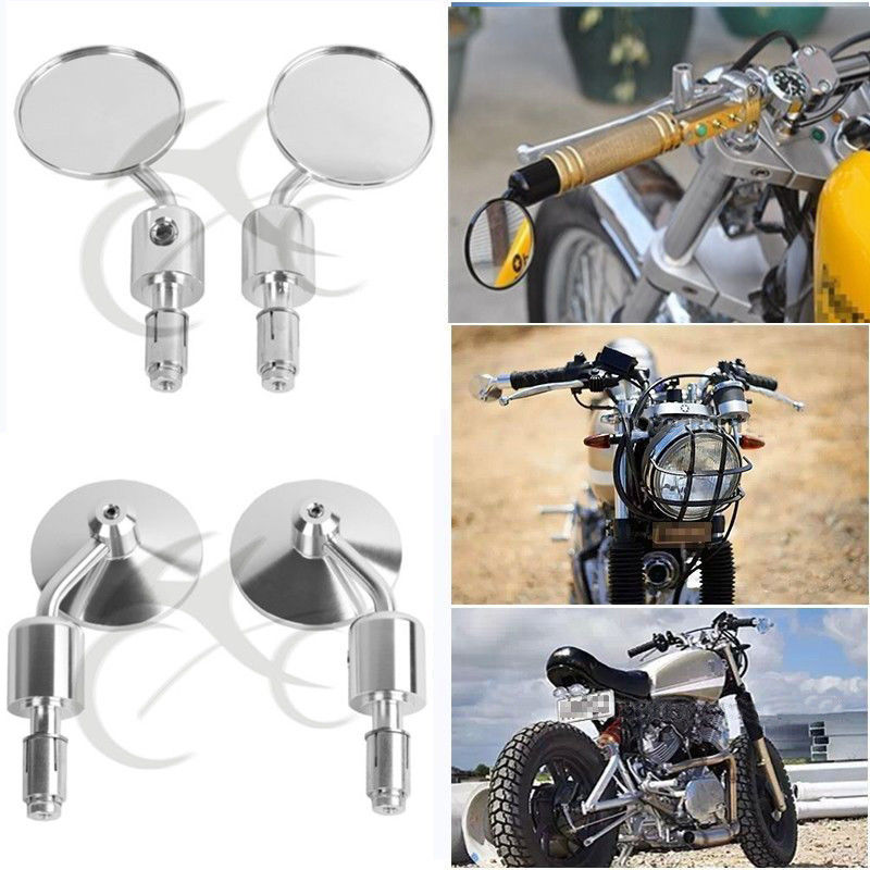 Motorcycle Rear View Mirrors For Kawasaki Yamaha Honda Suzuki 22mm Handlebars