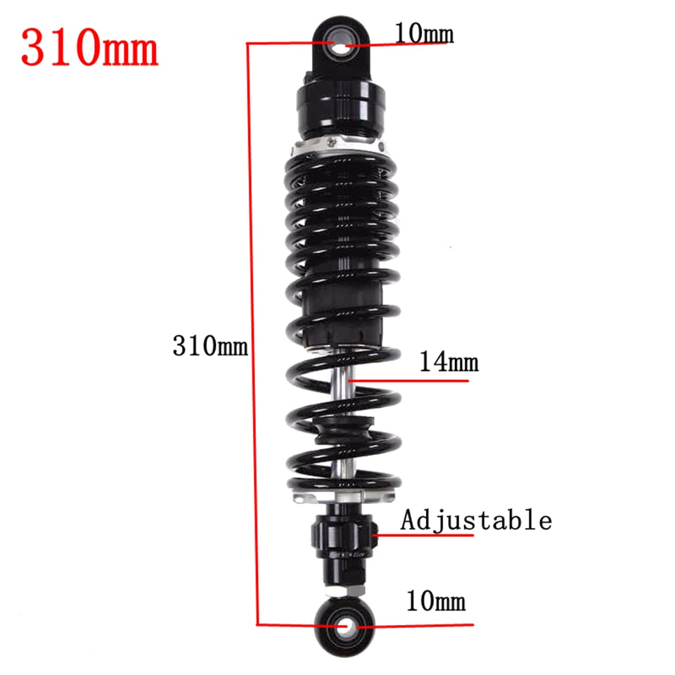 Amortisseur d'air arrière réglable pour moto, pour Honda, Yamaha, Kawasaki, Suzuki, 270-360mm