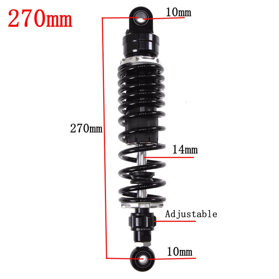 Amortisseur d'air arrière réglable pour moto, pour Honda, Yamaha, Kawasaki, Suzuki, 270-360mm