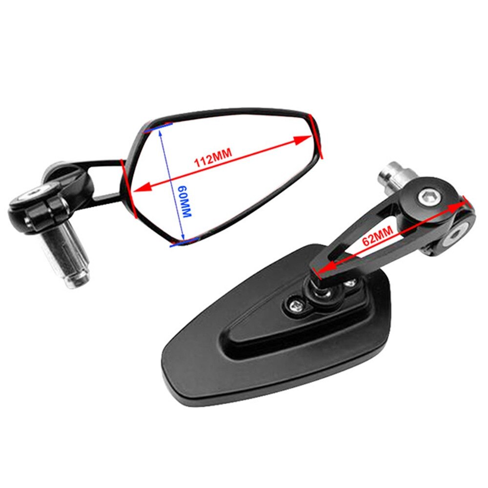 Motorcycle handlebar end rearview mirrors for Yamaha R6 R1 MT MAX WR KTM Duke