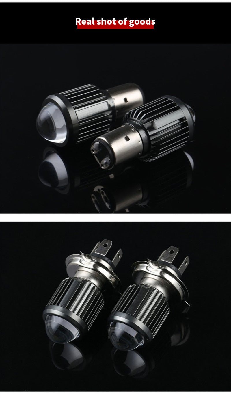 Motorcycle H4 BA20D 12V 12000LM LED lights headlights Hi-Lo Beam