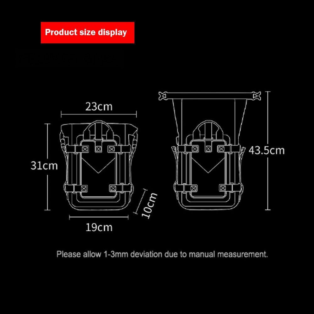 Sac à sangles étanche pour moto, pour pare-choc, cadre de barres de sécurité, pour Honda NT1100 