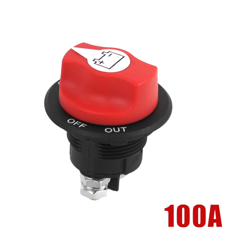 Interruptor de batería de coche Universal, desconexión rotativa, desconexión de energía de corte seguro para Auto, camión, motocicleta, barco, aislador de energía