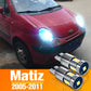 Feux de stationnement LED pour voiture, pour Chevrolet Matiz 2005 – 2011, 2-pk 