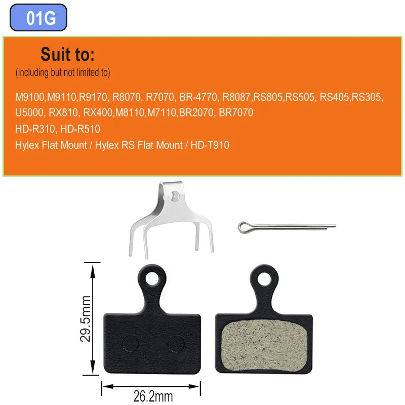 Pastillas de freno para bicicleta de montaña MTB para Shimano XTR-M9100 Dura Ace R9170 GRX RX400