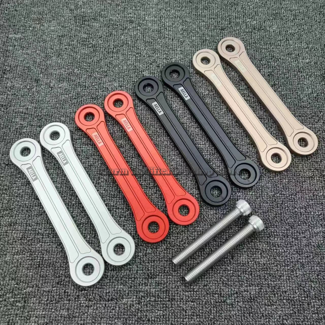 Motorcycle rear suspension lowering links kit for Ducati V4-S SF