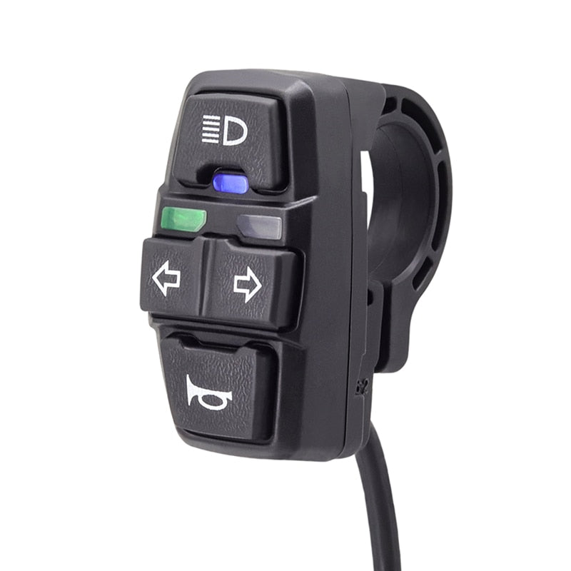 Interruptor de luz de scooter de bicicleta eléctrica DK336 para manillar de motocicleta 22,2 mm