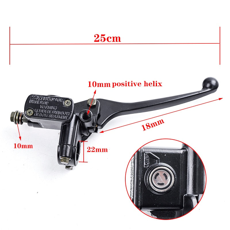 Motorcycle universal brake master cylinder for 22 mm Handlebars