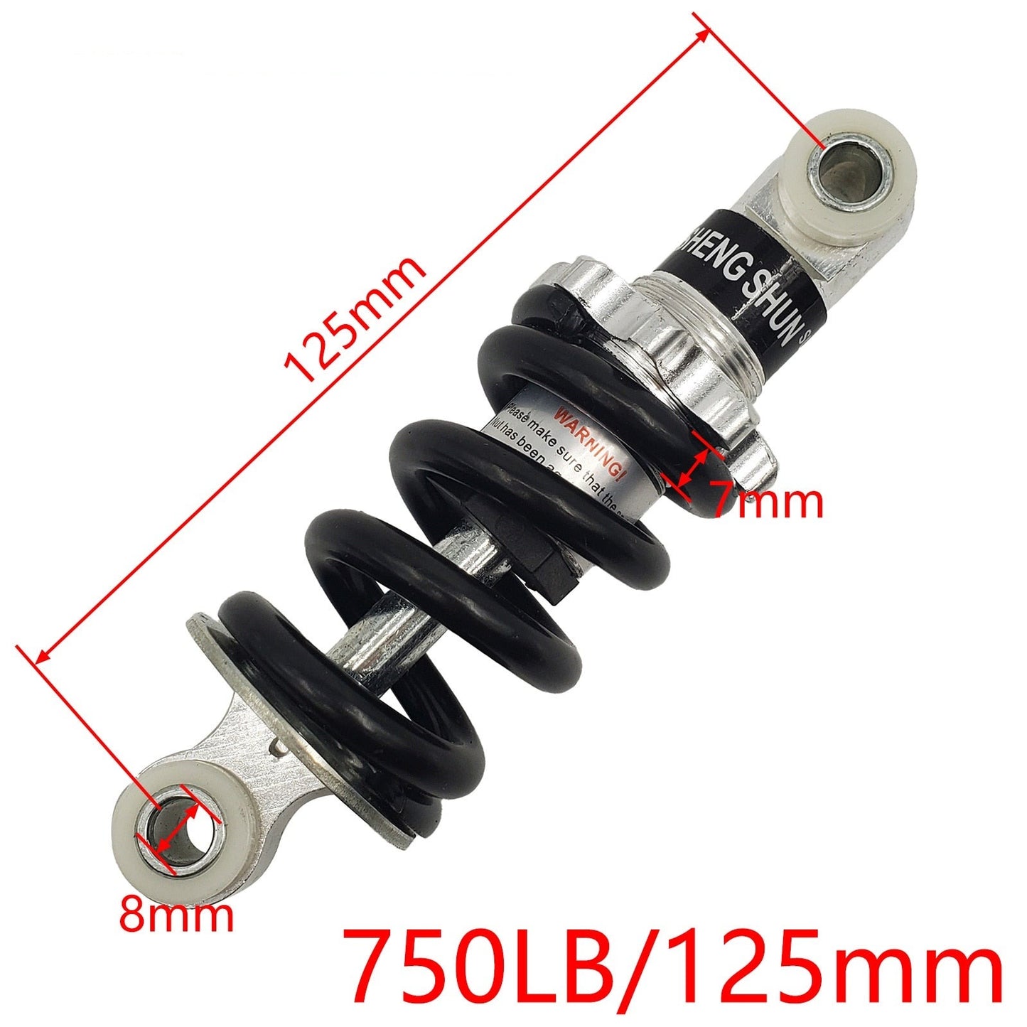 Amortisseur de moto pour vélo de poche E-Scooter 100-210mm, 650-1200lb