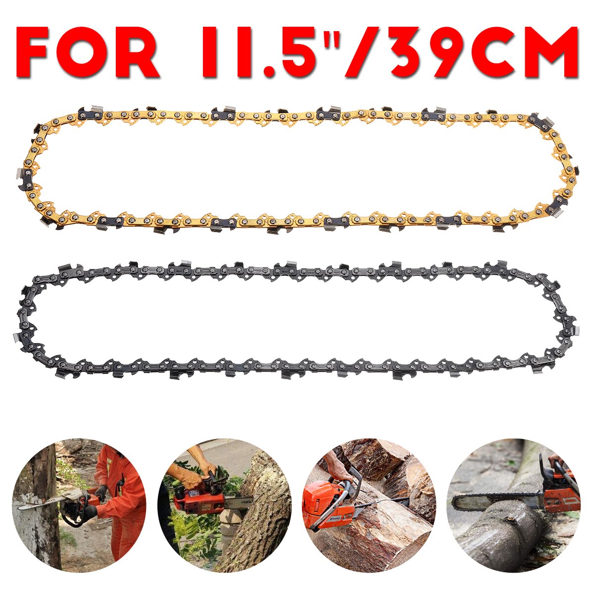 Chainsaw Chains 10 12 14 16 18 20 Inches 3/8 Pitch Low Profile