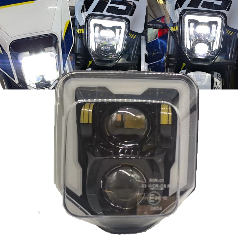 Phare LED de moto pour Husqvarna TE FE TC FC TX 125-450 501 701 250i 300i