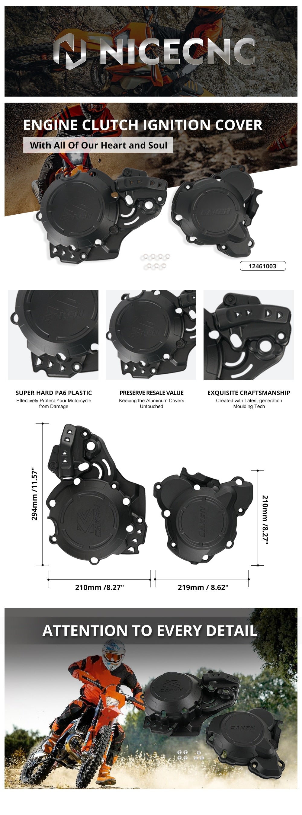 Cubierta protectora de embrague de motocicleta para KTM E XC W TPI 250SX Husqvarna TC TE 250i