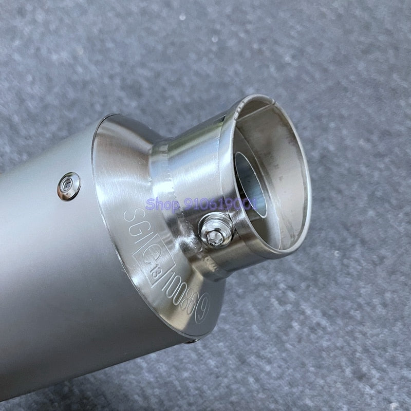 Silenciador de escape de moto LeoVince fabricación láser LR para tubos de 51 mm