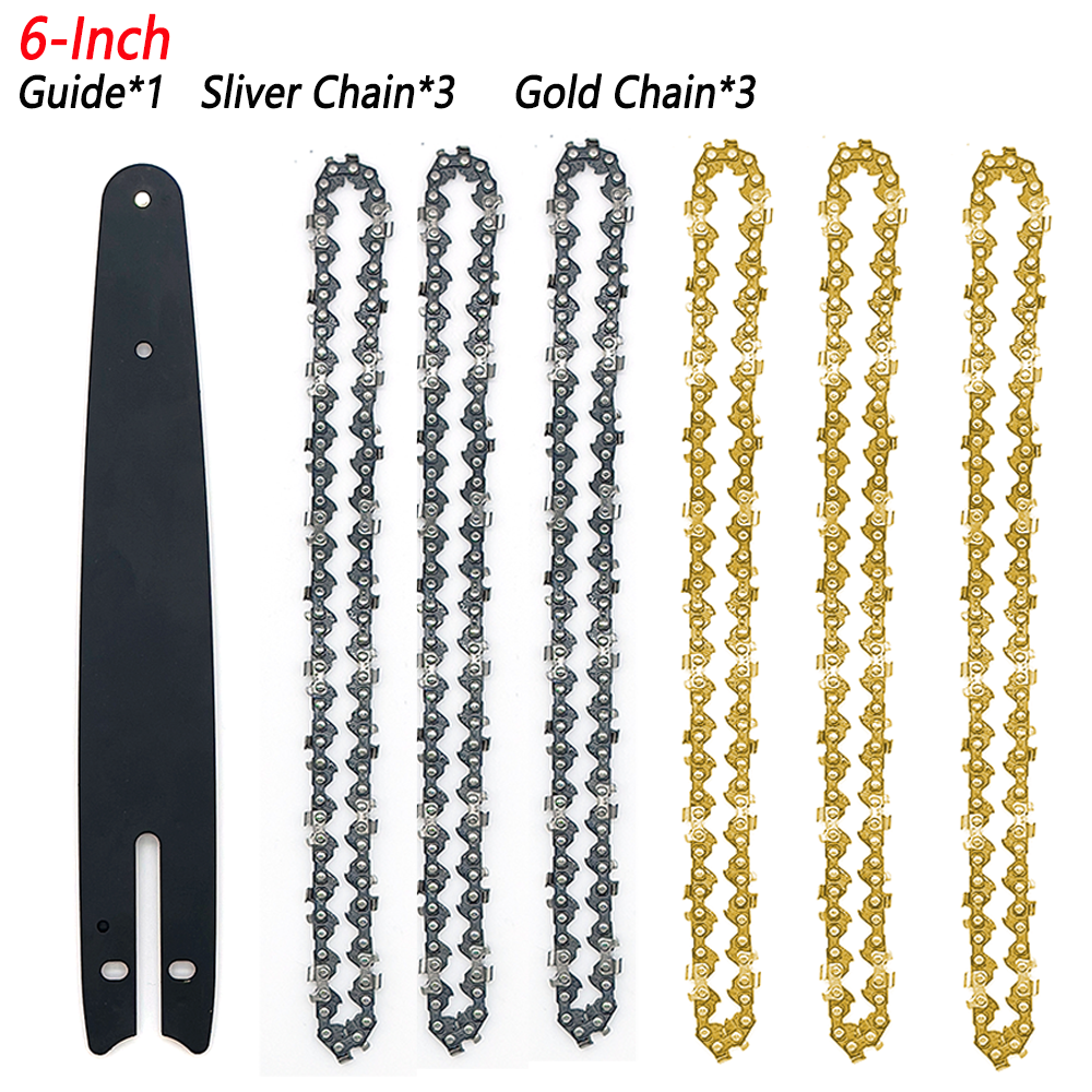 Chainsaw Chains 4 6 8 In for Battery Chainsaw 4 6 8 Inch Guide Bars